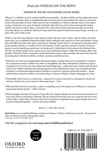 Fiddler on the Move: Exploring the Klezmer World (American Musicspheres)