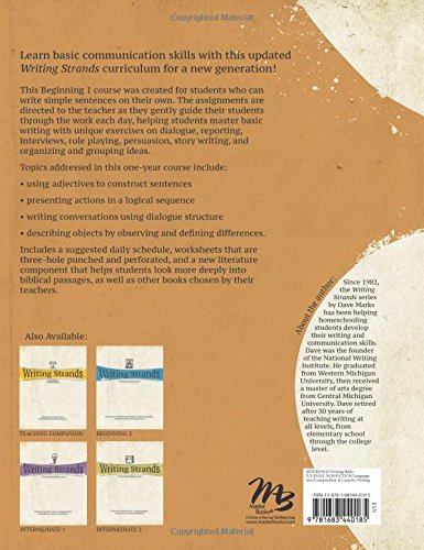 Writing Strands: Beginning 1