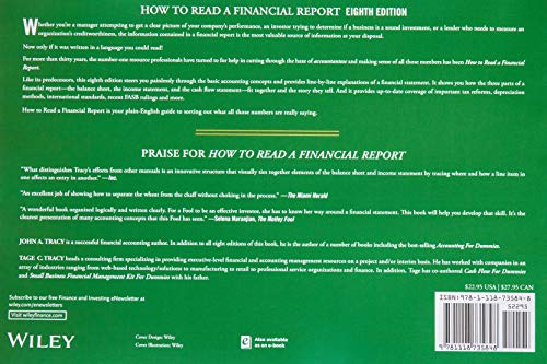 How to Read a Financial Report: Wringing Vital Signs Out of the Numbers — back cover