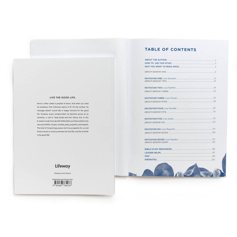 Amos - Bible Study for Women with Video Access: An Invitation to the Good Life — back cover