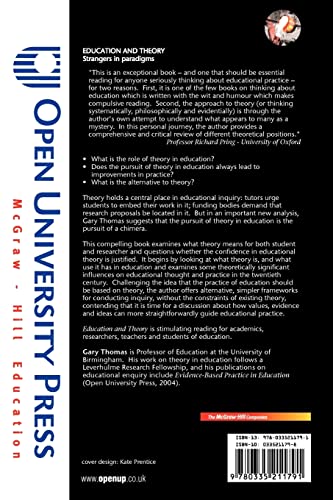 Education and Theory: Strangers in Paradigms (Conducting Educational Research)