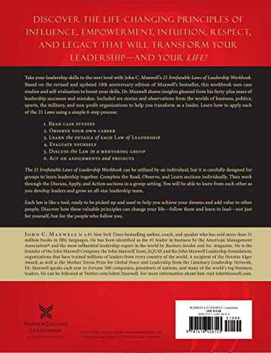 The 21 Irrefutable Laws of Leadership Workbook: Revised & Updated