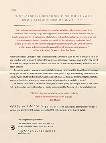 Poet in New York: Bilingual Edition (FSG Classics)