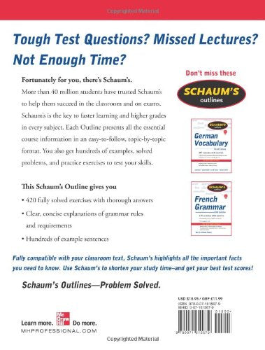Schaum's Outline of German Grammar, 4ed (Schaum's Outline Series)