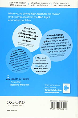 Concentrate Questions and Answers Equity and Trusts: Law Q&A Revision and Study Guide (Concentrate Questions & Answers)