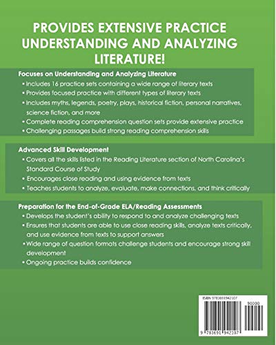 NORTH CAROLINA TEST PREP Reading Skills Workbook Focus on Literature Grade 3: Preparation for the End-of-Grade ELA/Reading Assessments