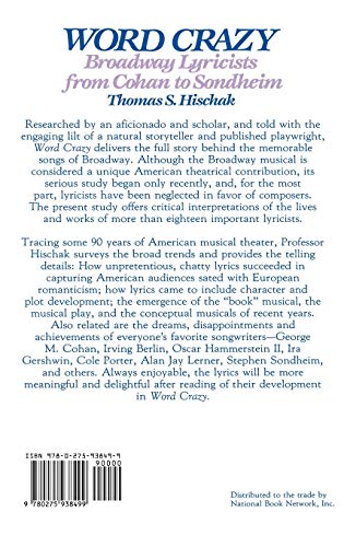 Word Crazy: Broadway Lyricists from Cohan to Sondheim
