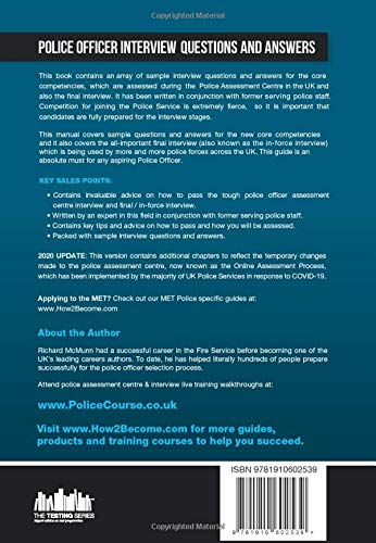 Police Officer Interview Questions and Answers: Sample interview questions and responses for the police core competencies