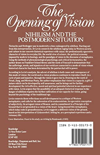 The Opening of Vision: Nihilism and the Postmodern Situation