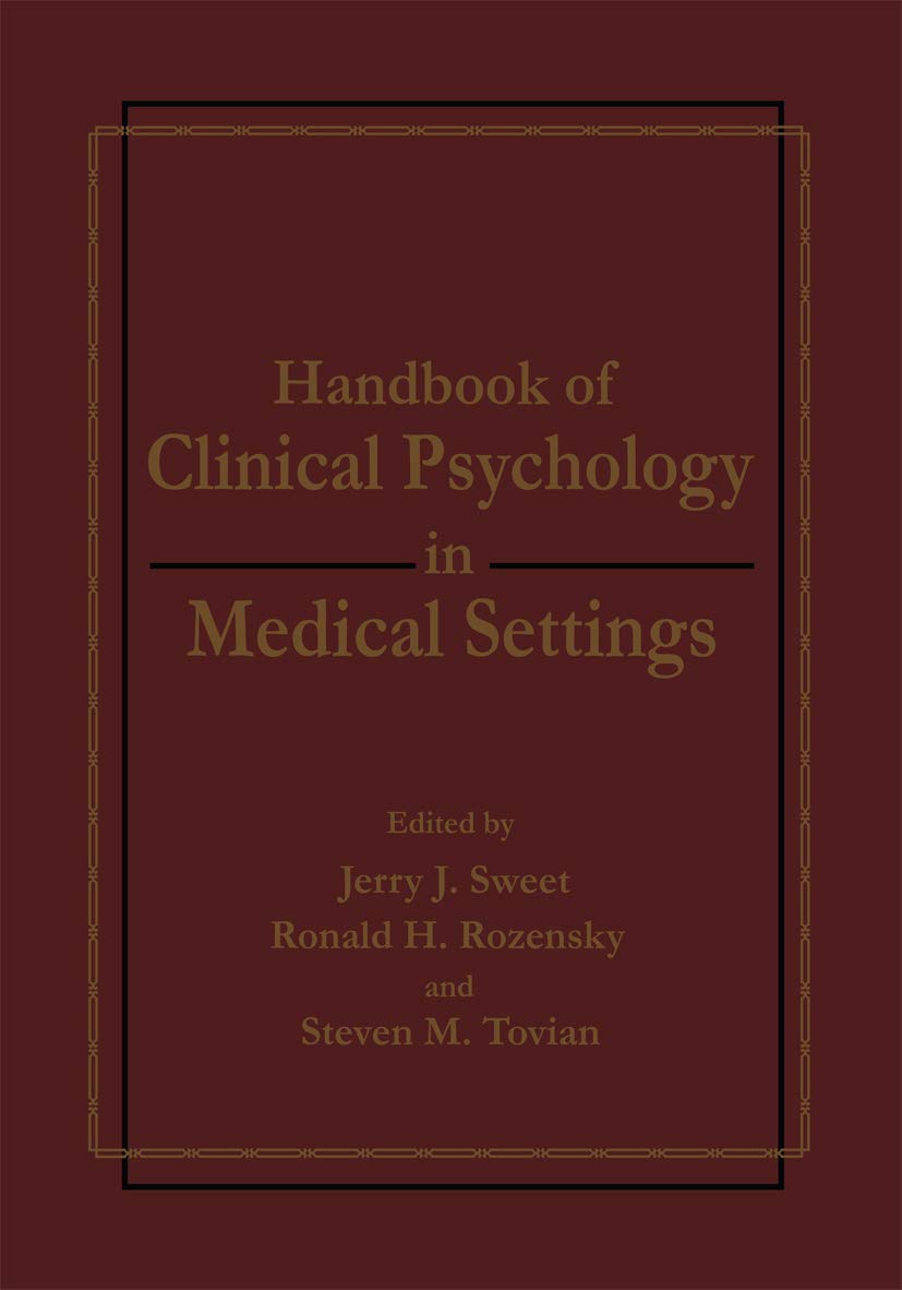 Handbook of Clinical Psychology in Medical Settings