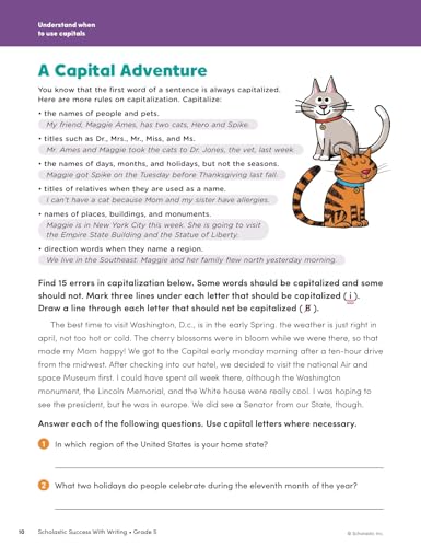 Scholastic Success with Writing Grade 5 Workbook