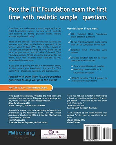 ITIL 4 Exam Prep Questions, Answers & Explanations: 700+ ITIL Foundation Questions with Detailed Solutions
