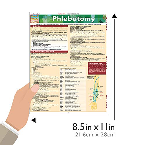 Phlebotomy QuickStudy Laminated Reference Guide (QuickStudy Academic)