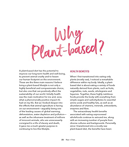 Raw & Free: Plant-based Living for Health & Happiness — back cover