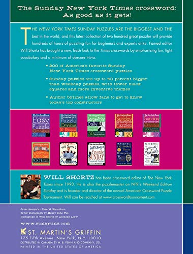 The New York Times Sunday Crossword Omnibus Volume 8 (New York Times Sunday Crosswords Omnibus)