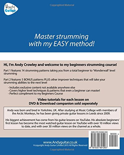 Andy Guitar Beginner Strumming Course: From Complete Novice To Improver Level — back cover