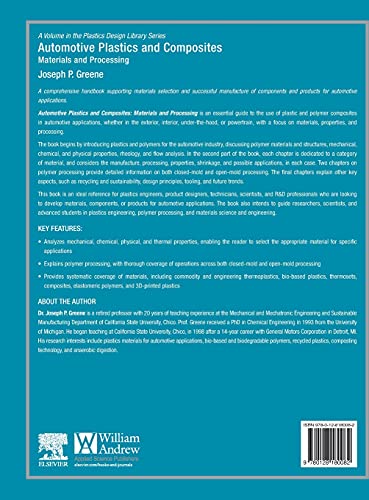 Automotive Plastics and Composites: Materials and Processing (Plastics Design Library)
