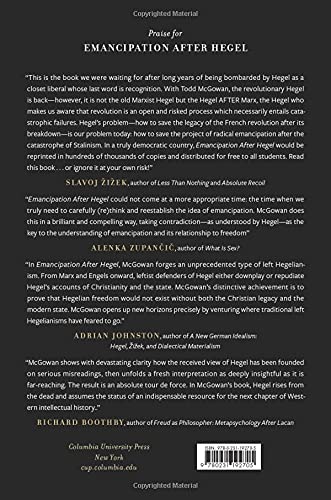 Emancipation After Hegel: Achieving a Contradictory Revolution