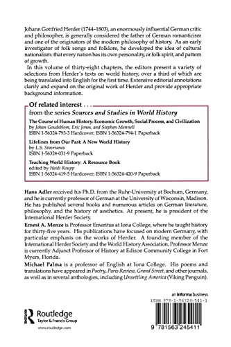 Johann Gottfried Herder on World History: An Anthology (Sources and Studies in World History)
