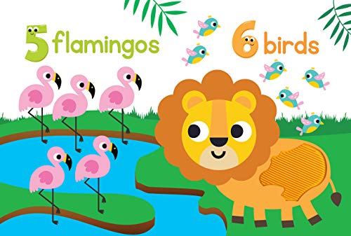 Jungle Counting - Silicone Touch and Feel Board Book - Sensory Board Book (Touch & Feel Sensory Board Books for Baby & Toddler Time)