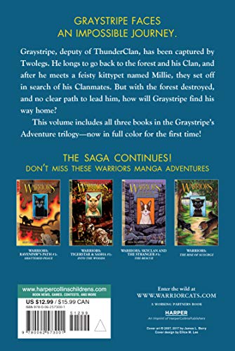 Warriors: Graystripe's Adventure: 3 Full-Color Warriors Books in 1: A Full-Color Graphic Novel Collection of Adventures in the Warriors Universe