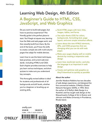 Learning Web Design: A Beginner's Guide to HTML, CSS, JavaScript, and Web Graphics
