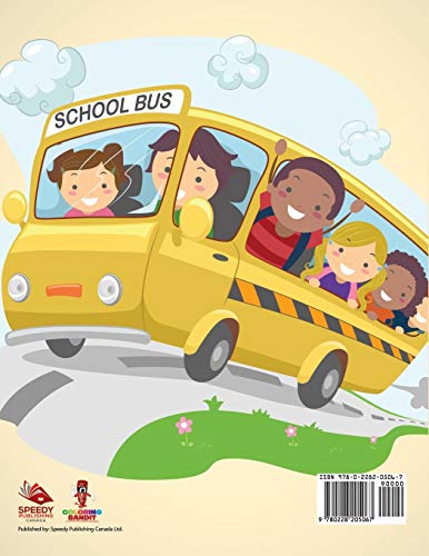 Off to School : Coloring Book for 5 Year Olds