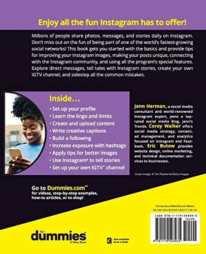 Instagram For Dummies by Herman