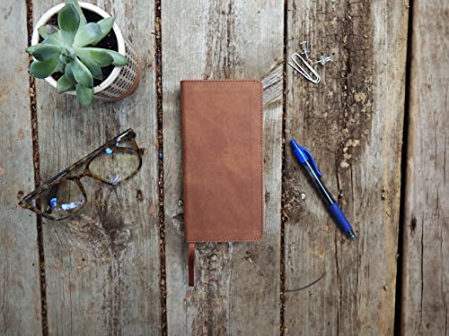 NIV, Pocket Thinline Bible, Leathersoft, Brown, Red Letter, Comfort Print