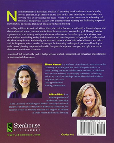 Intentional Talk — back cover