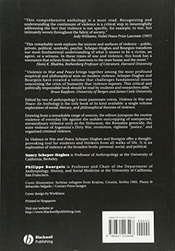 Violence in War and Peace: An Anthology by Scheper-Hughes, N