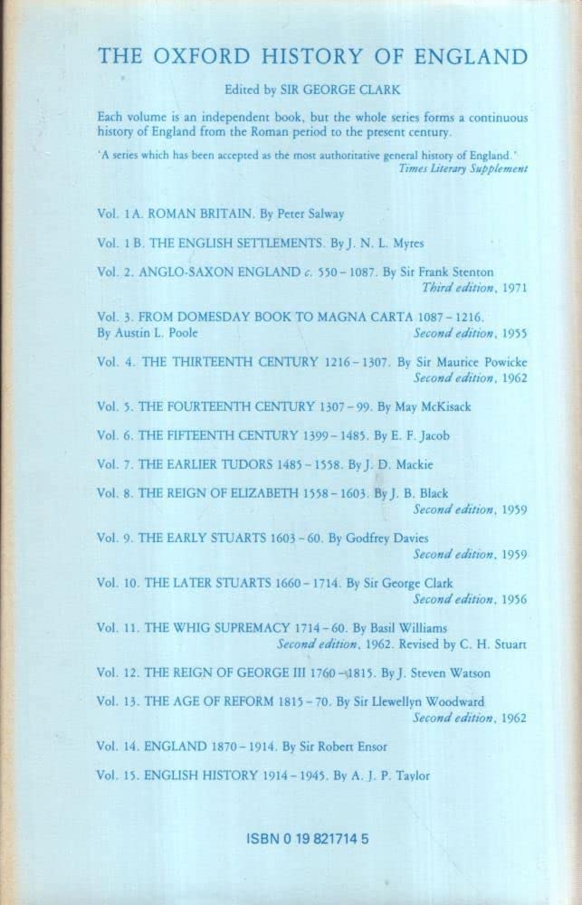 The Fifteenth Century, 1399-1485 (Oxford History of England)