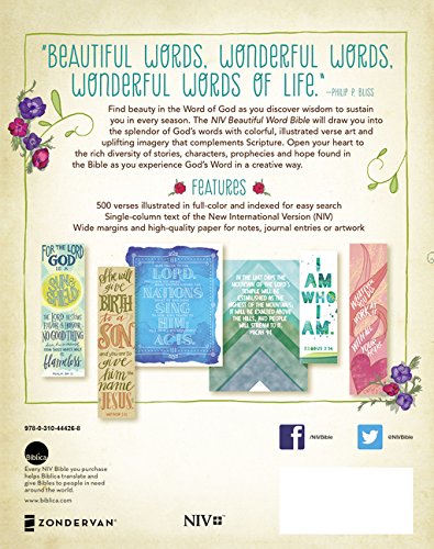 NIV, Beautiful Word Bible, Hardcover: 500 Full-Color Illustrated Verses