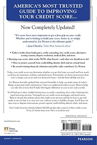 Your Credit Score: How to Improve the 3-Digit Number That Shapes Your Financial Future (Liz Pulliam Weston)