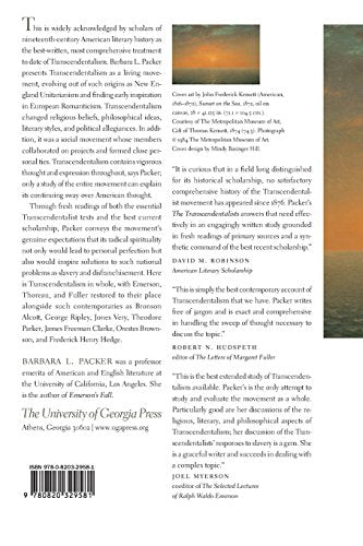 The Transcendentalists — back cover