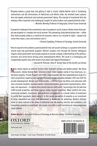 Private Property and Public Power: Eminent Domain in Philadelphia
