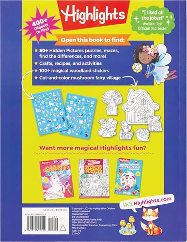 Magical Woodland Hidden Pictures Deluxe: 96 Pages of Magical Recipes, Crafts, Forest Puzzles and Stickers, Search for Mushrooms, Gnomes, Woodland Animals and More (Highlights Hidden Pictures)