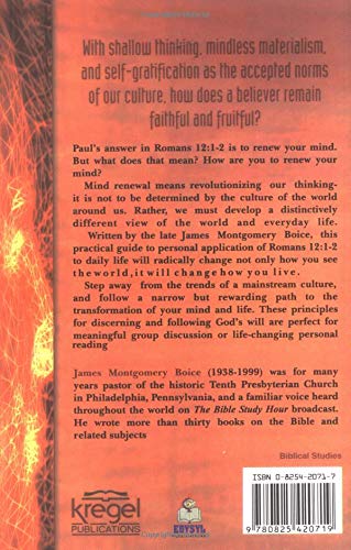 Renewing Your Mind in a Mindless World: Learning to Think and Act Biblically