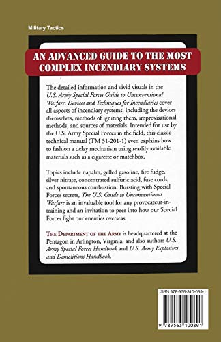 U.S. Army Special Forces Guide to Unconventional Warfare: Devices and Techniques for Incendiaries