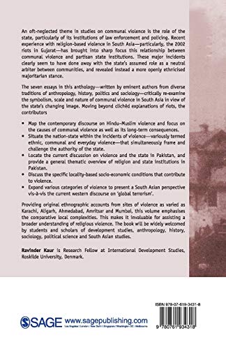Religion, Violence and Political Mobilisation in South Asia