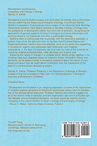 Development and Evolution: Complexity and Change in Biology (Bradford Books)