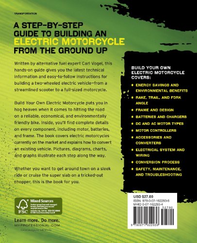 Build Your Own Electric Motorcycle (Tab Green Guru Guides) — back cover