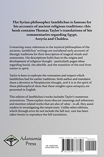 Iamblichus on the Mysteries of the Egyptians, Chaldeans, and Assyrians: The Complete Text