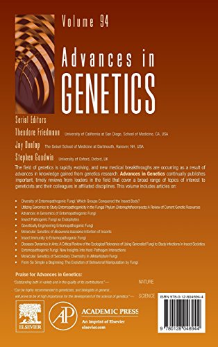 Genetics and Molecular Biology of Entomopathogenic Fungi (Volume 94) (Advances in Genetics, Volume 94)