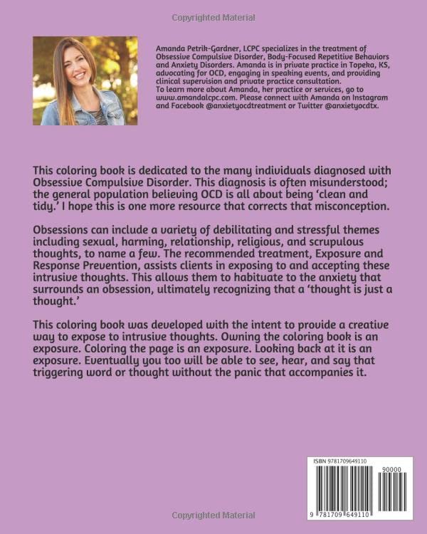 An OCD Exposure Coloring Book: Coloring Exposures for Sexual, Harming, Relationship, Religious, and Scrupulous Intrusive Thoughts