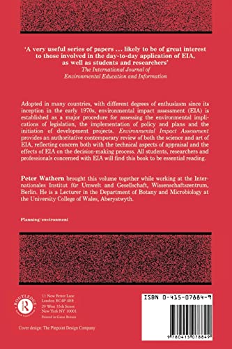Environmental Impact Assessment: Theory and Practice