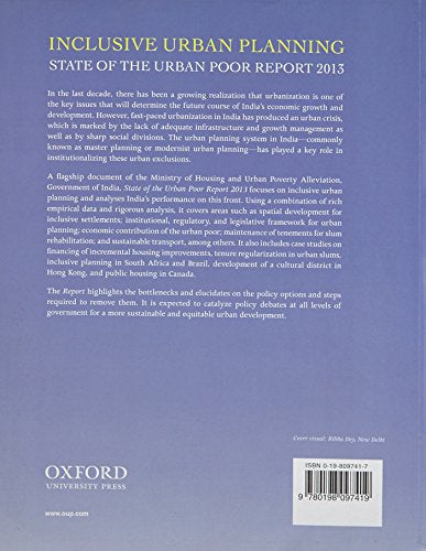 Inclusive Urban Planning: State of the Urban Poor Report 2013