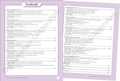 Evan-Moor Skill Sharpeners Spell and Write Workbook, Grade 3, 120 Spelling Words, Test Prep, Word Families, Short Vowels, Grammar, Punctuation, Creative Writing, Vocabulary, Activities, Homeschool