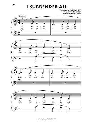 Easy Hymns: arr. Phillip Keveren The Phillip Keveren Series Beg. Piano Solos