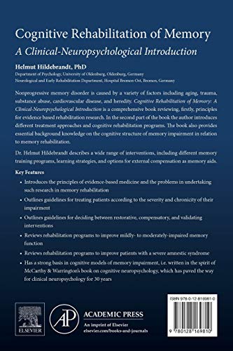Cognitive Rehabilitation of Memory: A Clinical-Neuropsychological Introduction